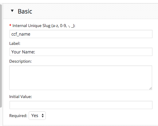 ccf field basics