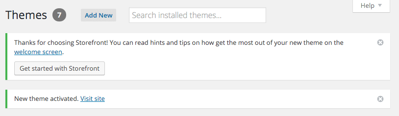 Get started with Storefront