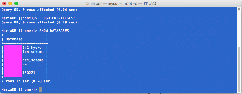 Show Databases