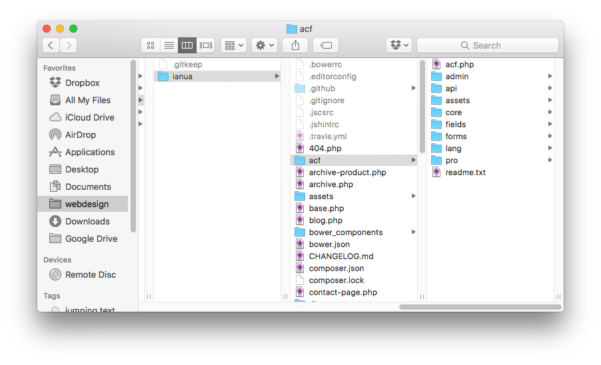 advanced custom fields directory