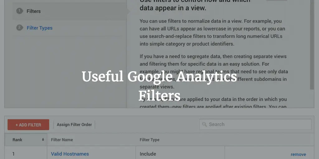 Google Analytics Filters to Clean up Your Stats