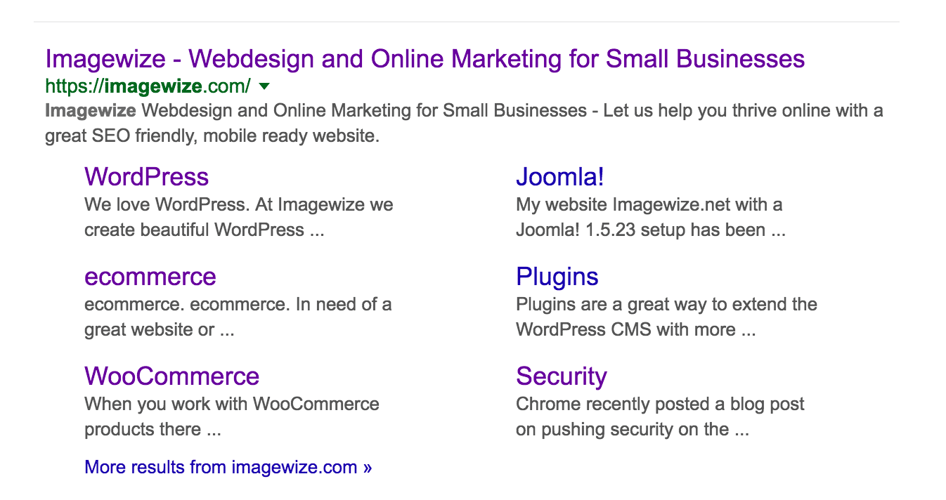 site links