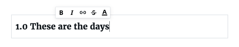 text styling