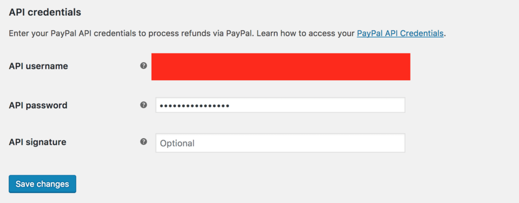 API Credentials