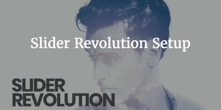 Slider Revolution Setup