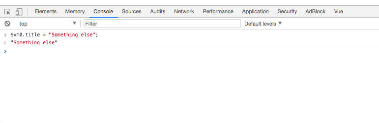 Vue Console