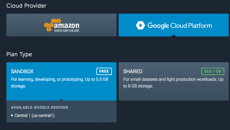 mLab MongoDB Database