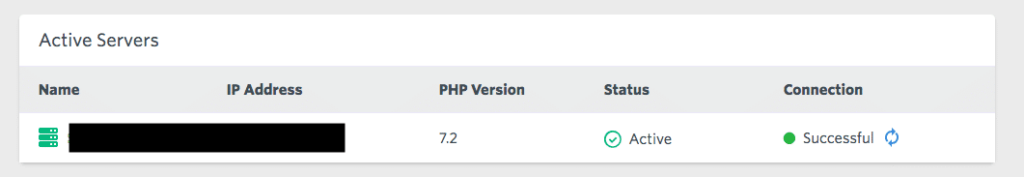 Laravel Forge Connection Check